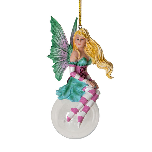 4" Amy Brown Tree Ornament - Blossom Bubble Rider Fairy - Magick Magick.com