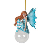 4" Amy Brown Tree Ornament - Delphine Bubble Rider Fairy - Magick Magick.com