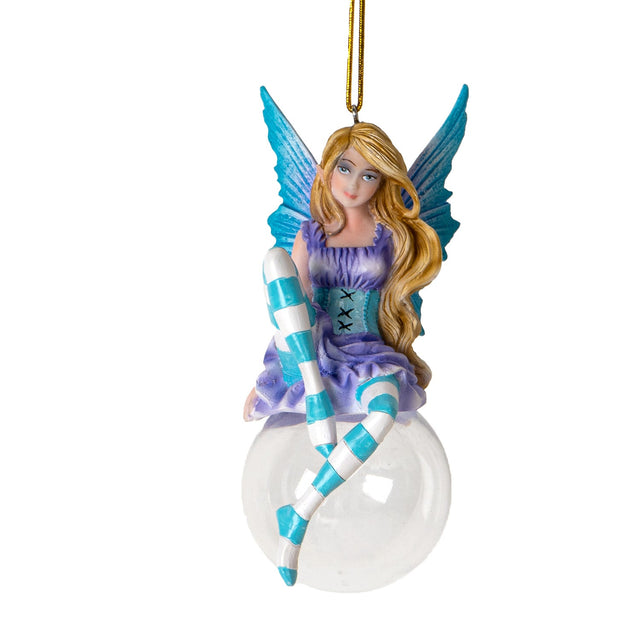 4" Amy Brown Tree Ornament - Hyacinth Bubble Rider Fairy - Magick Magick.com