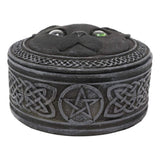 4" Black Cat Trinket Box with Rolling Eyes - Magick Magick.com