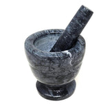 4" Black Marble Mortar & Pestle - Magick Magick.com