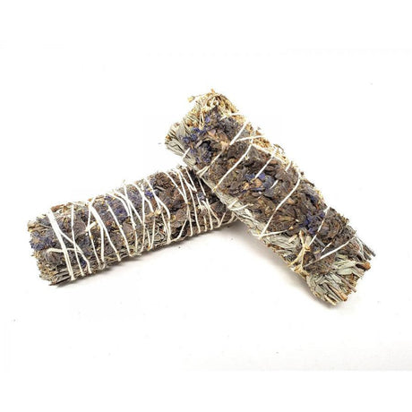 4" Blue Sage & Lavender Smudge Stick - Magick Magick.com