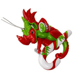 4" Candy Cane Dragon Ornament by Ruth Thompson - Magick Magick.com