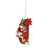 4" Candy Cane Dragon Ornament by Ruth Thompson - Magick Magick.com