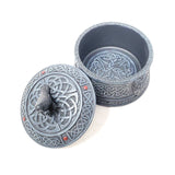 4" Celtic Raven Round Trinket Box - Magick Magick.com