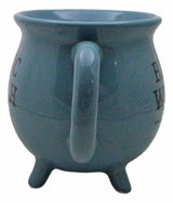 4" Ceramic Cauldron Mug - Basic Witch Blue