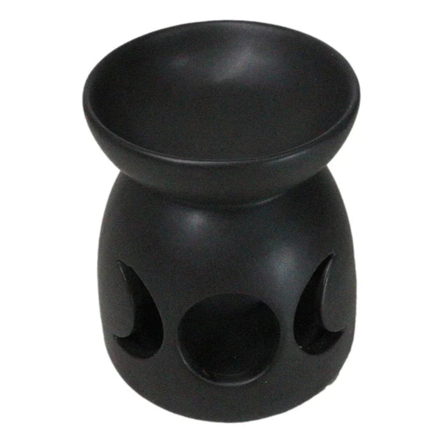 4" Ceramic Oil Burner - Triple Moon - Magick Magick.com