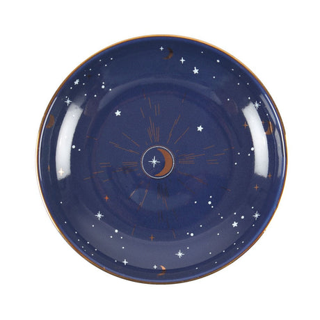 4" Ceramic Trinket Dish - Crescent Moon - Magick Magick.com