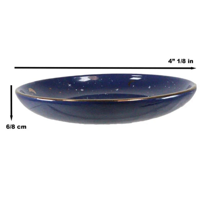 4" Ceramic Trinket Dish - Crescent Moon