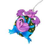 4" Cute Wreath Dragon Ornament by Ruth Thompson - Magick Magick.com