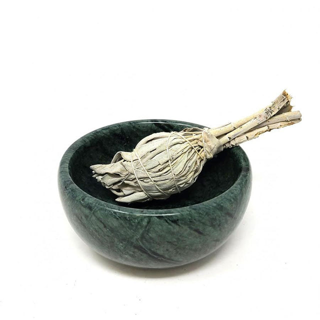 4" Green Marble Bowl Burner - Magick Magick.com
