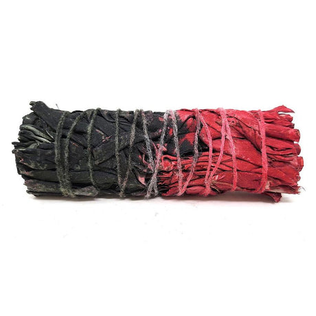 4" Reversible Love White Sage Smudge Stick (Red/Black) - Magick Magick.com