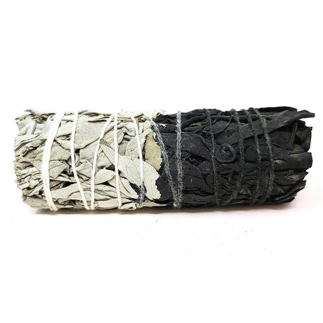 4" Reversible Positive Energy White Sage Smudge Stick (White/Black) - Magick Magick.com