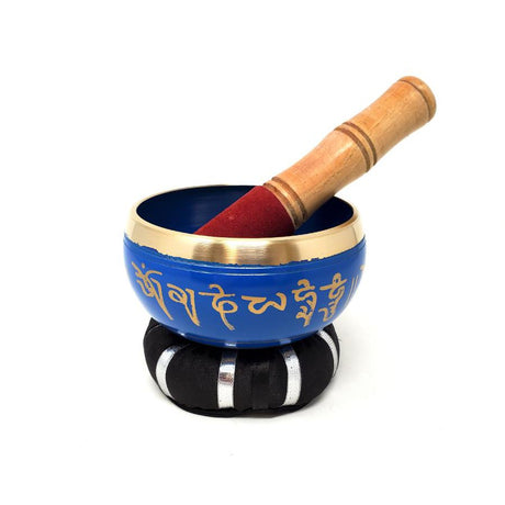 4" Tibetan Singing Bowl with Cushion - Hand of Compassion - Magick Magick.com