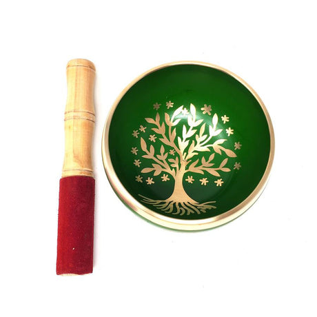 4" Tibetan Singing Bowl with Cushion - Tree of Life - Magick Magick.com