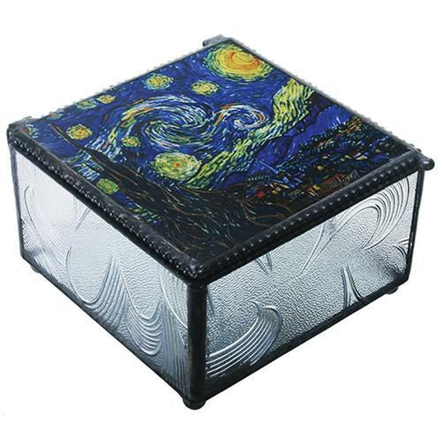 4" Van Gogh - The Starry Night Art Glass Display Box - Magick Magick.com