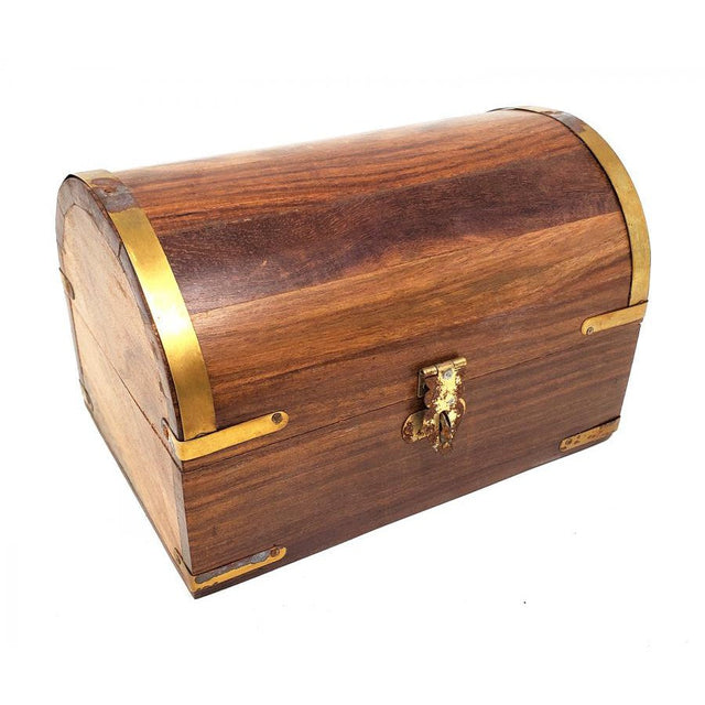 4" x 6" Antiqued Wooden Chest - Magick Magick.com