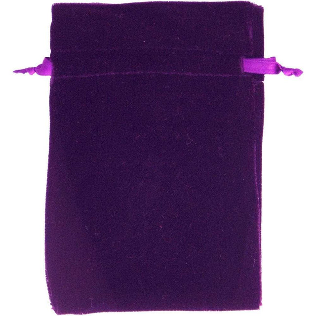 4" x 6" Premium Unlined Velvet Bag - Purple - Magick Magick.com