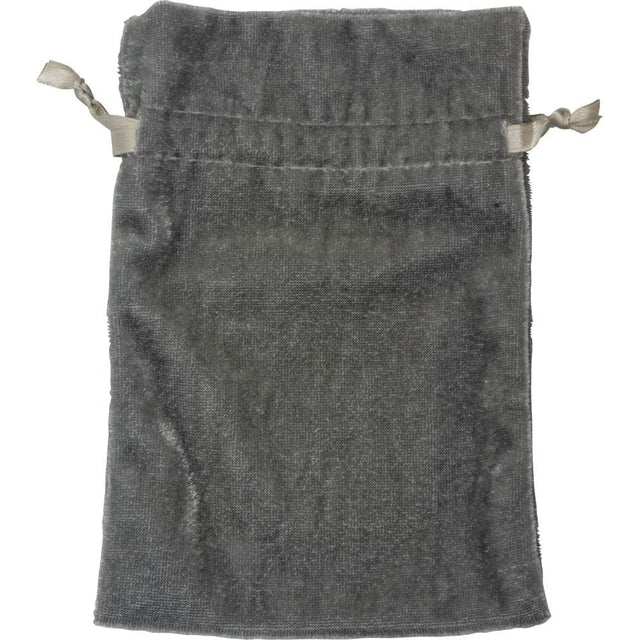 4" x 6" Premium Unlined Velvet Bag - Silver - Magick Magick.com