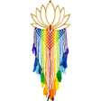 40" Boho Lotus with Chakra Macrame - Magick Magick.com