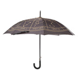 42" Astrology Wheel Black & Gold Umbrella - Magick Magick.com