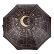 42" Astrology Wheel Black & Gold Umbrella - Magick Magick.com