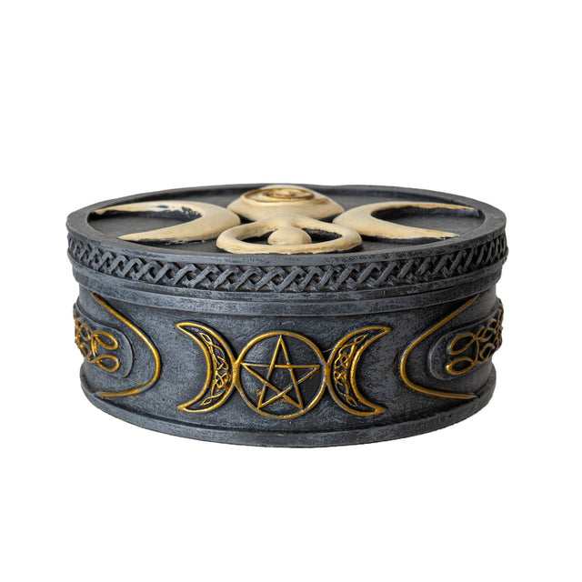 4.3" Spiral Goddess Round Box - Magick Magick.com