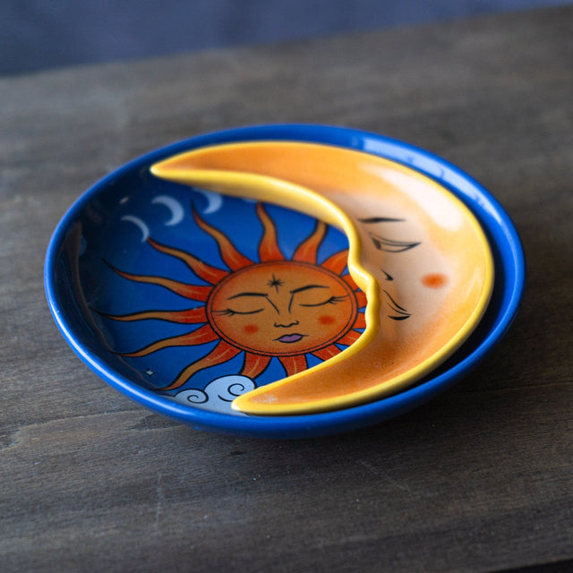 4.3" Sun and Moon Trinket Dish - Magick Magick.com