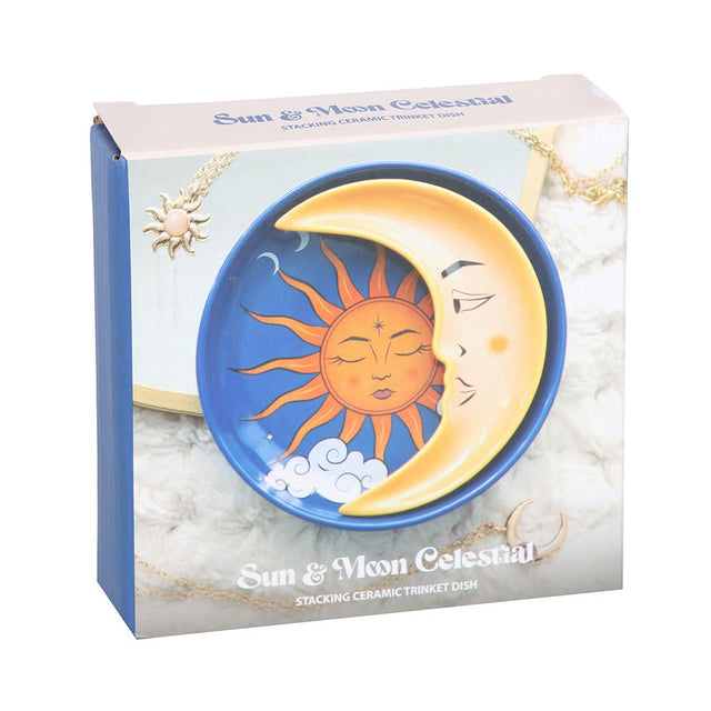 4.3" Sun and Moon Trinket Dish - Magick Magick.com