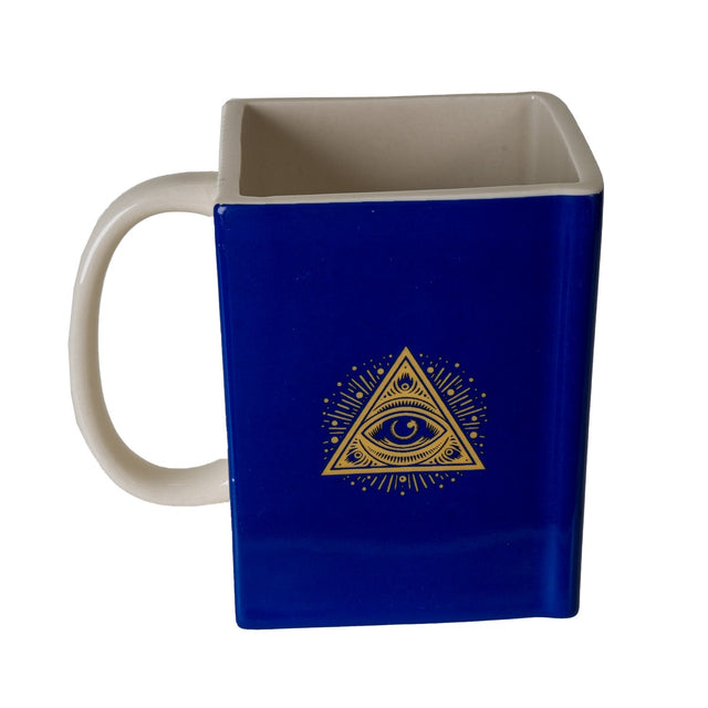 4.5" Book Mug - Book of Magic (All Seeing Eye) - Magick Magick.com