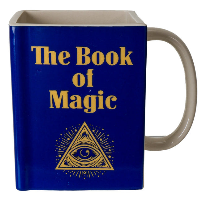 4.5" Book Mug - Book of Magic (All Seeing Eye) - Magick Magick.com