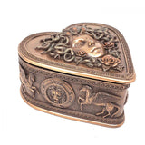 4.5" Medusa Heart Shaped Trinket Box - Magick Magick.com