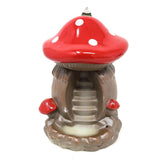 4.5" Mushroom House Backflow Cone Incense Burner - Magick Magick.com