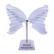4.5" Selenite Butterfly Wings on Silver Metal Stand - Magick Magick.com