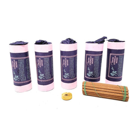 4.5" Tibetan Incense Dhoop - Citronella (5 Packs of 30 Sticks) - Magick Magick.com