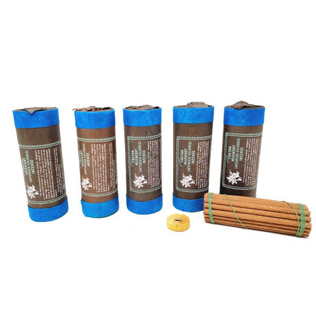 4.5" Tibetan Incense Dhoop - Mugwort (5 Packs of 30 Sticks) - Magick Magick.com