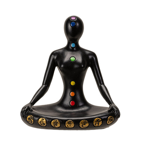 4.8" Chakra Yoga Candle Holder - Magick Magick.com