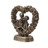 4.85" Love Never Dies Skeleton Couple in Bronze Statue - Magick Magick.com