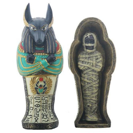 5" Anubis Coffin with Mummy Statue - Magick Magick.com