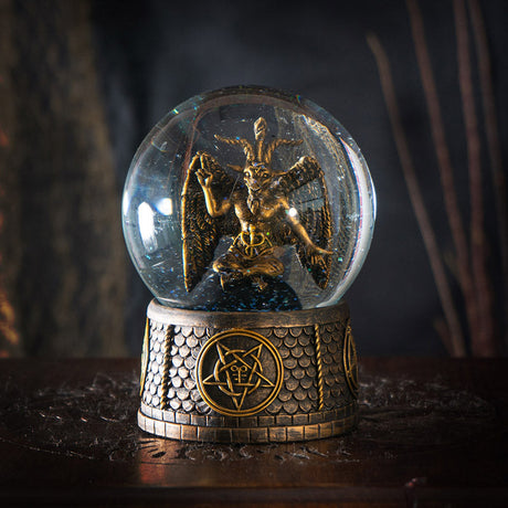 5" Baphomet Water Globe - Magick Magick.com