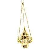 5" Brass & Mother of Pearl Hanging Censer - Magick Magick.com