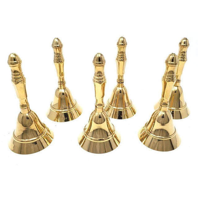 5" Brass Ritual Altar Hand Bell - Magick Magick.com