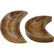 5" Crescent Moon Teak Wood Bowl - Magick Magick.com