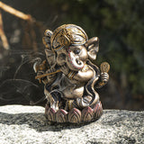 5" Ganesha Backflow Incense Burner - Magick Magick.com