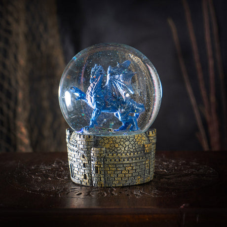 5" Midnight Dragon Water Globe - Magick Magick.com