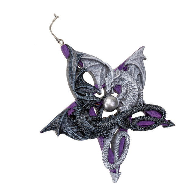 5" Pentagram Dragon Ornament by Anne Stokes - Magick Magick.com