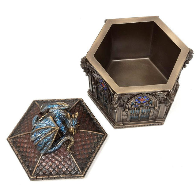 5" Resting Dragon on Cathedral Display Box - Magick Magick.com