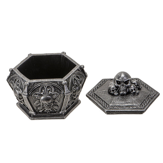 5" Skull Ossuary Display Box - Magick Magick.com