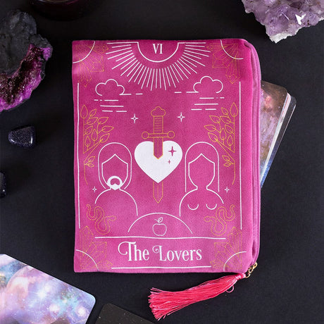 5" The Lovers Tarot Card Zipper Pouch - Magick Magick.com