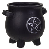 5" Witches Cauldron Pentagram Planter Pot - Magick Magick.com